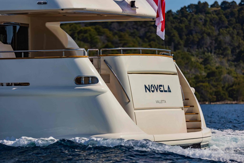 Novela Yacht Charter transom door