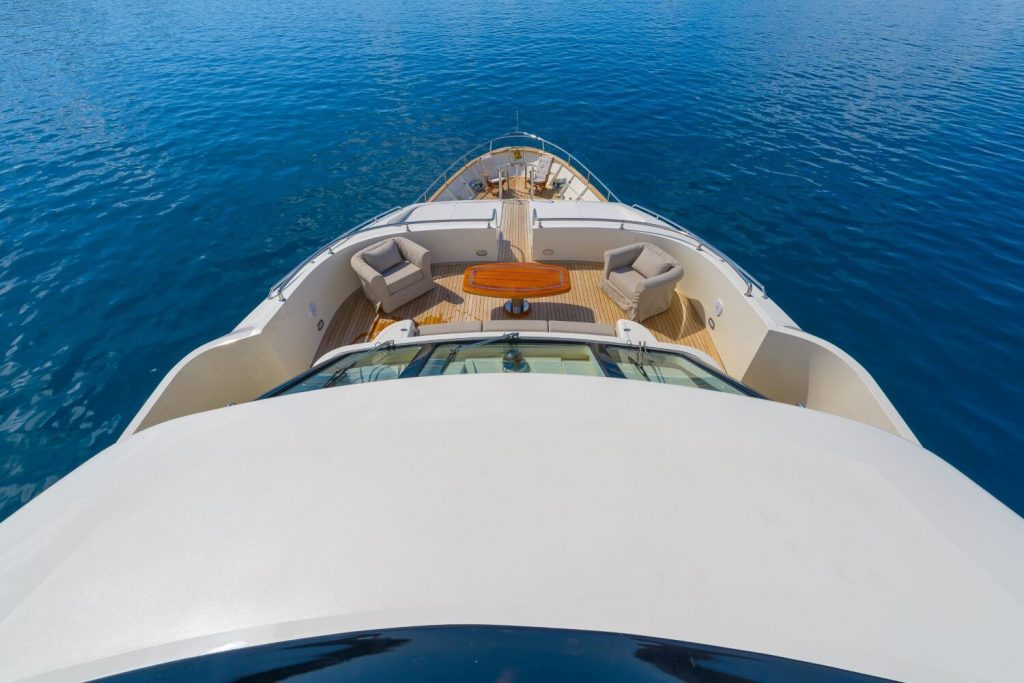 novela yacht charter front deck