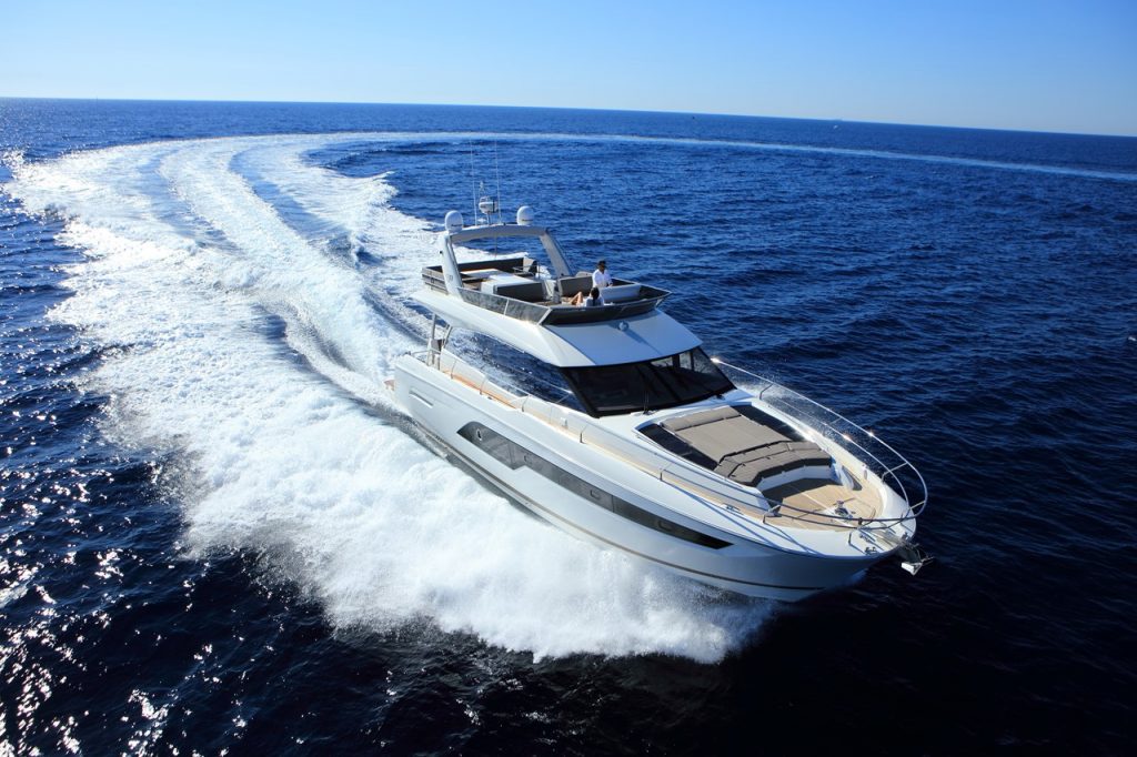 prestige 630 yacht charter front deck