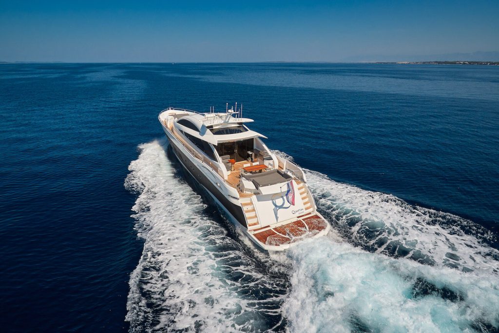 quantum yacht charter rear view