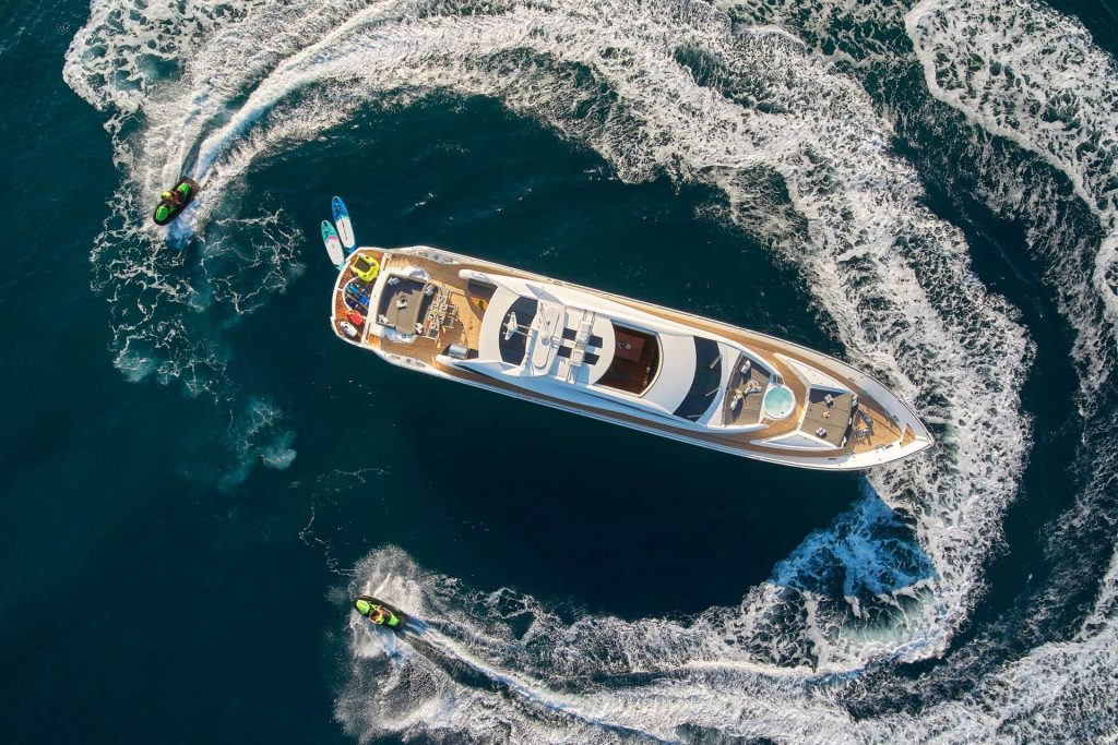 quantum yacht charter view from above