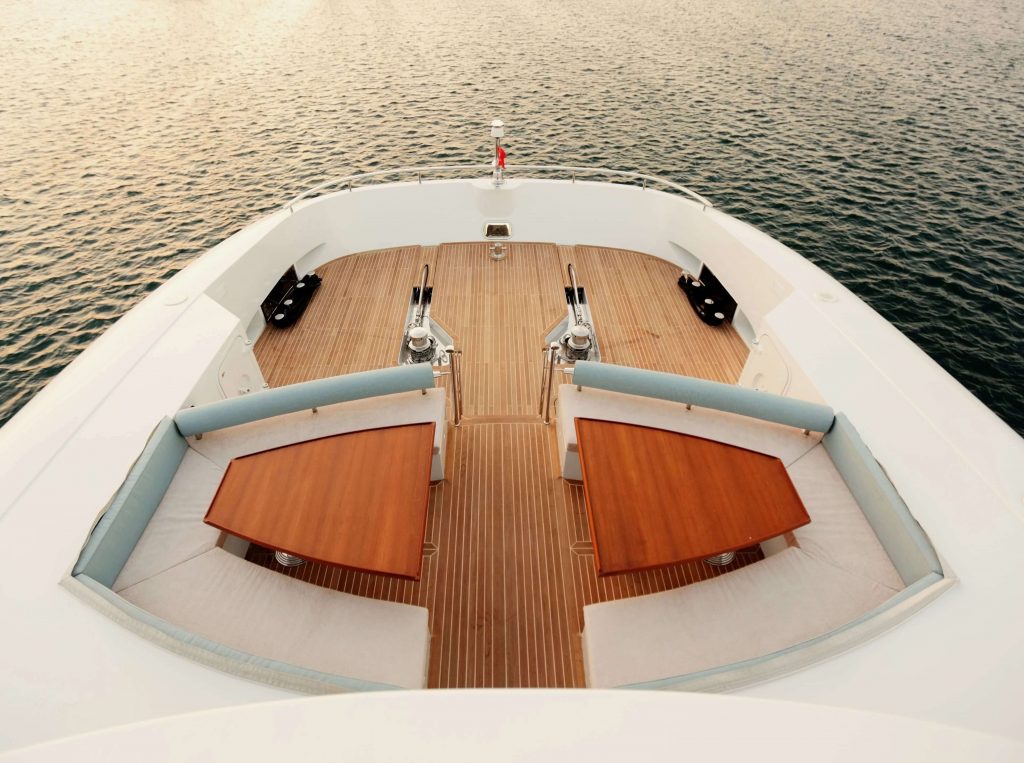 quaranta yacht charter front deck