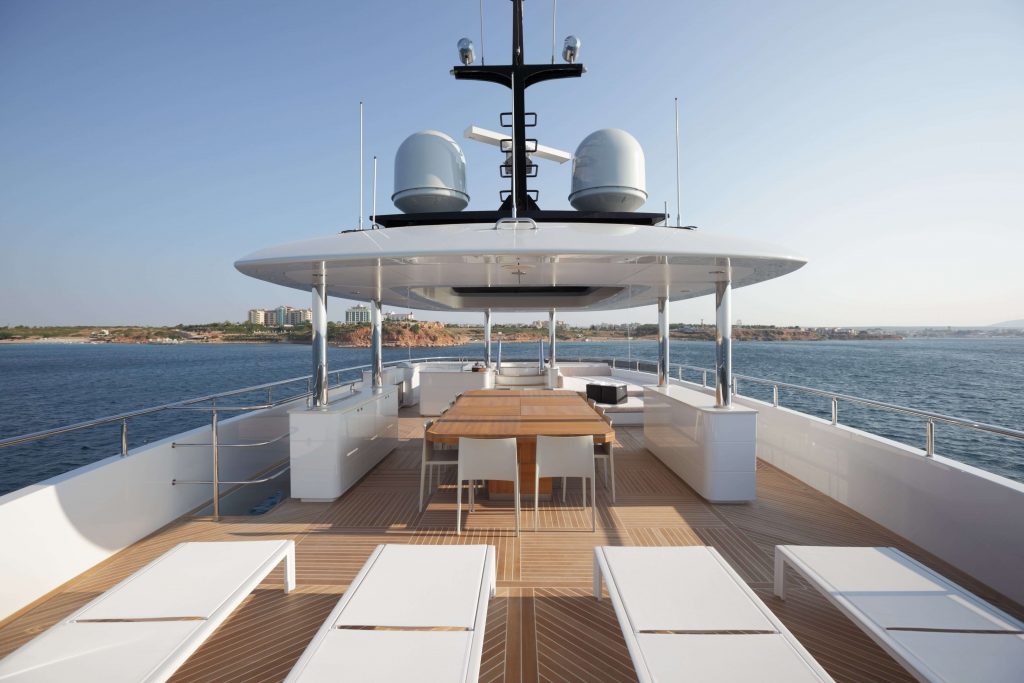 quaranta yacht charter sundeck overview