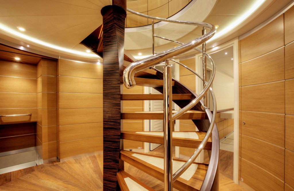 quaranta catamaran yacht stairways