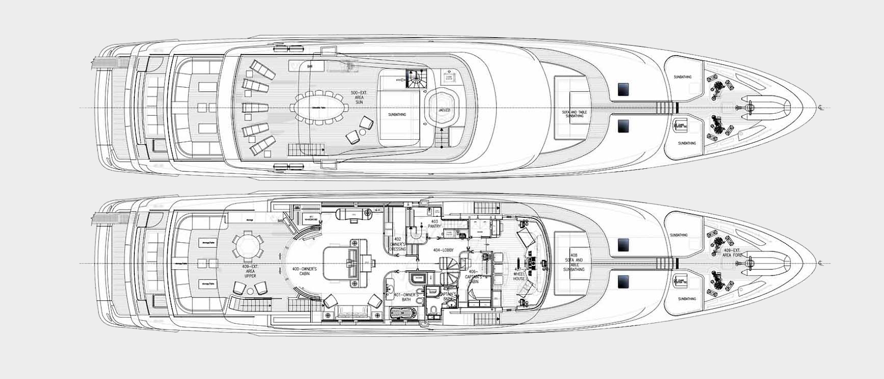 reve d or yacht layout