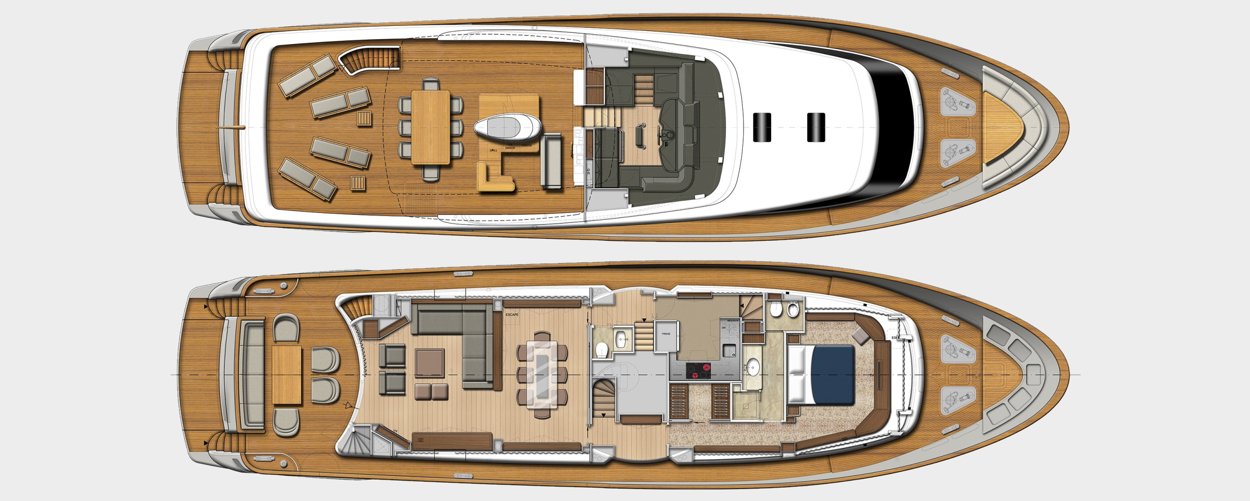sanlorenzo sd92 yacht charter layout