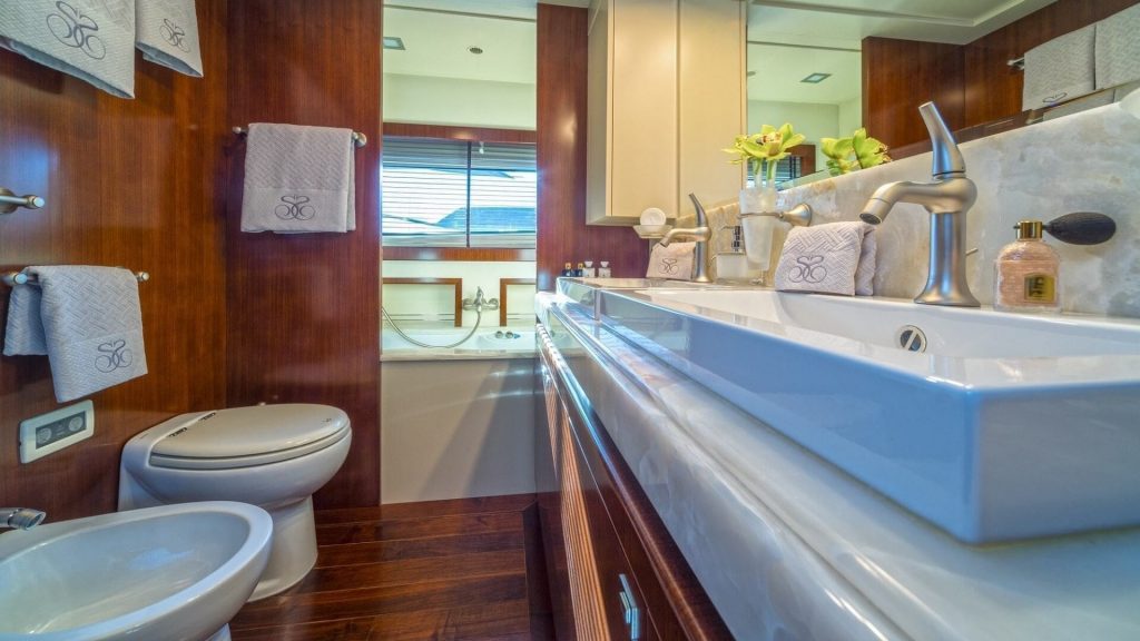 seventh sense yacht charter en suite area