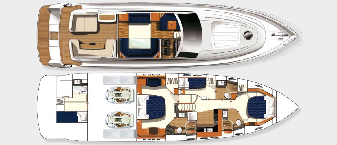 spice of life yacht charter layout