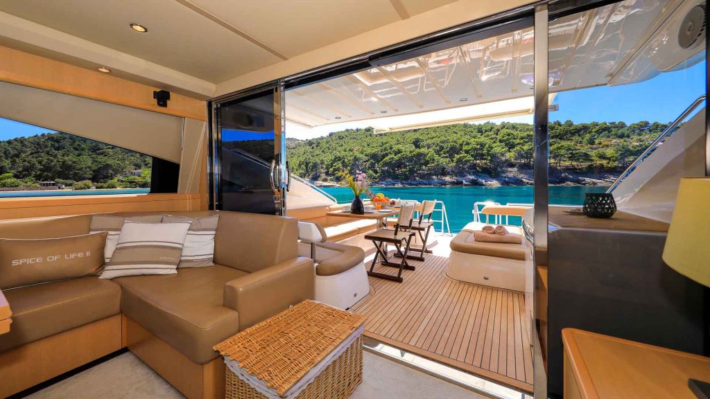 Spice of Life Yacht Charter main deck
