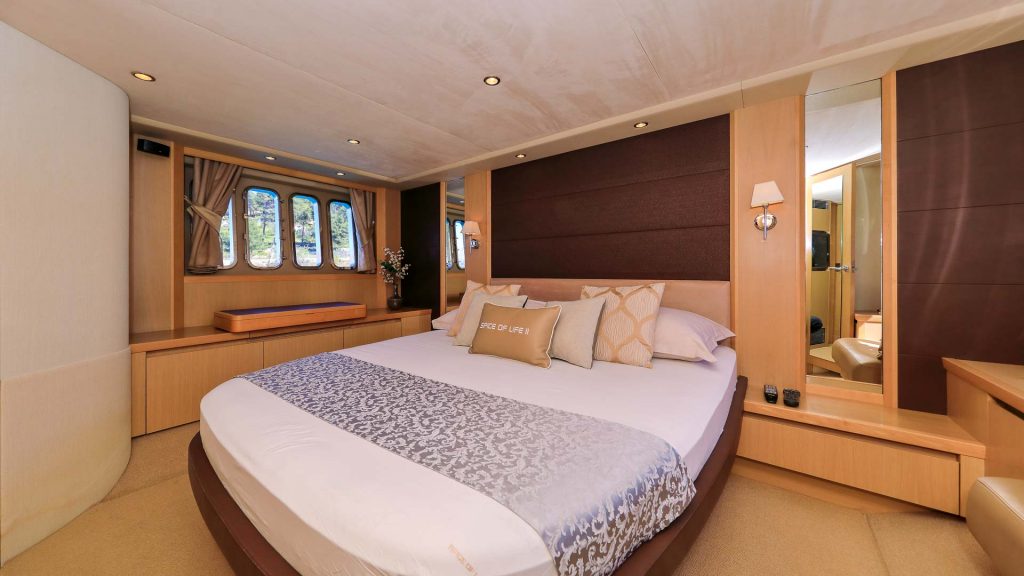 Spice of Life Yacht Charter master suite view