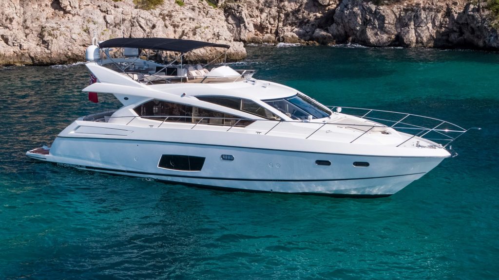 cardano yacht charter exterior side view