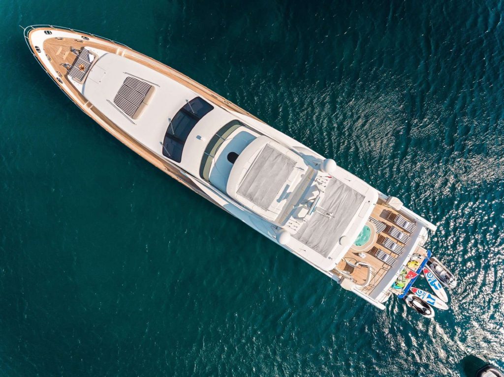 artemy yacht charter view from above