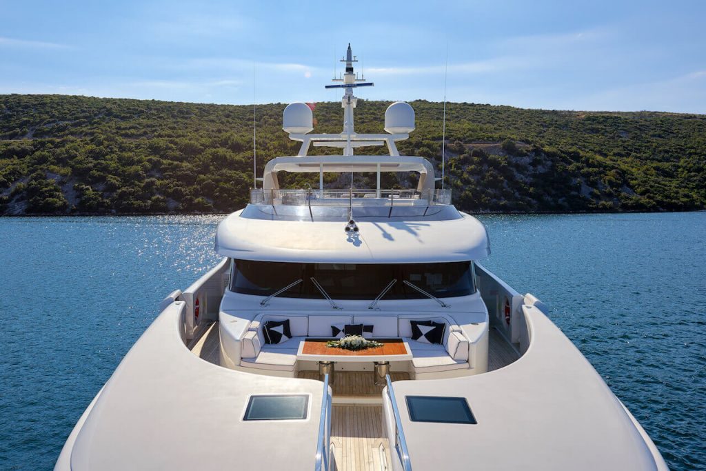 reve d'or yacht charter deck