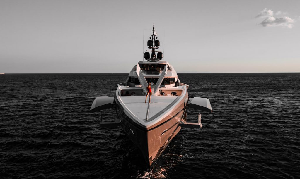tatiana yacht charter bow view