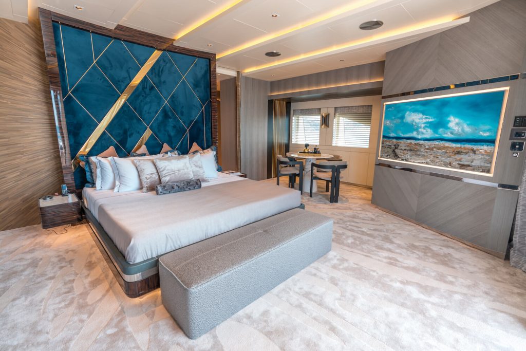 tatiana yacht charter master suite view