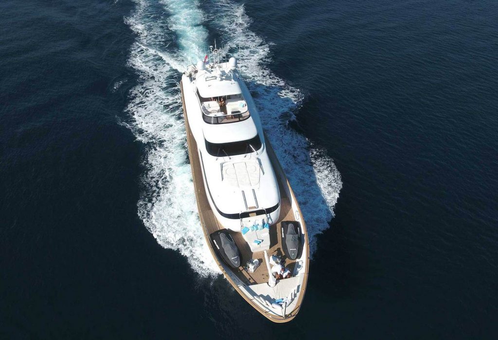 tuscan sun yacht charter view from the air