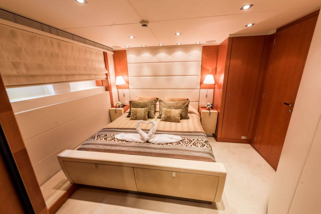 agram yacht charter vip bedroom