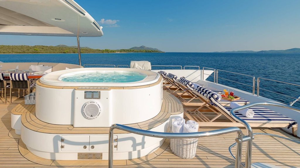 artemy yacht charter jacuzzi view