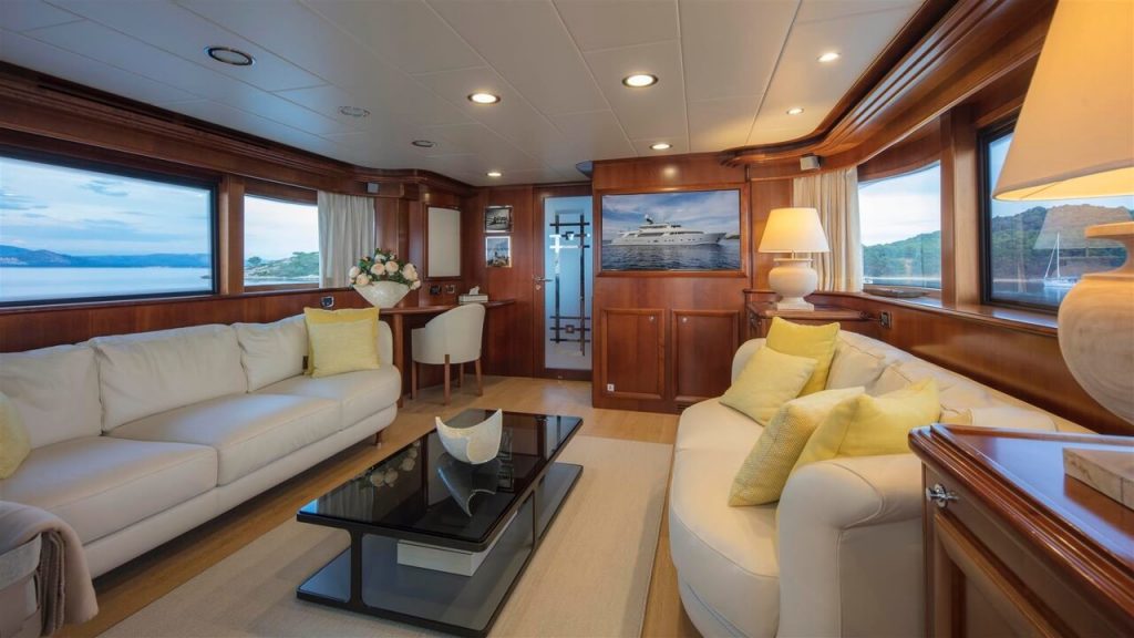 ena yacht charter second saloon view