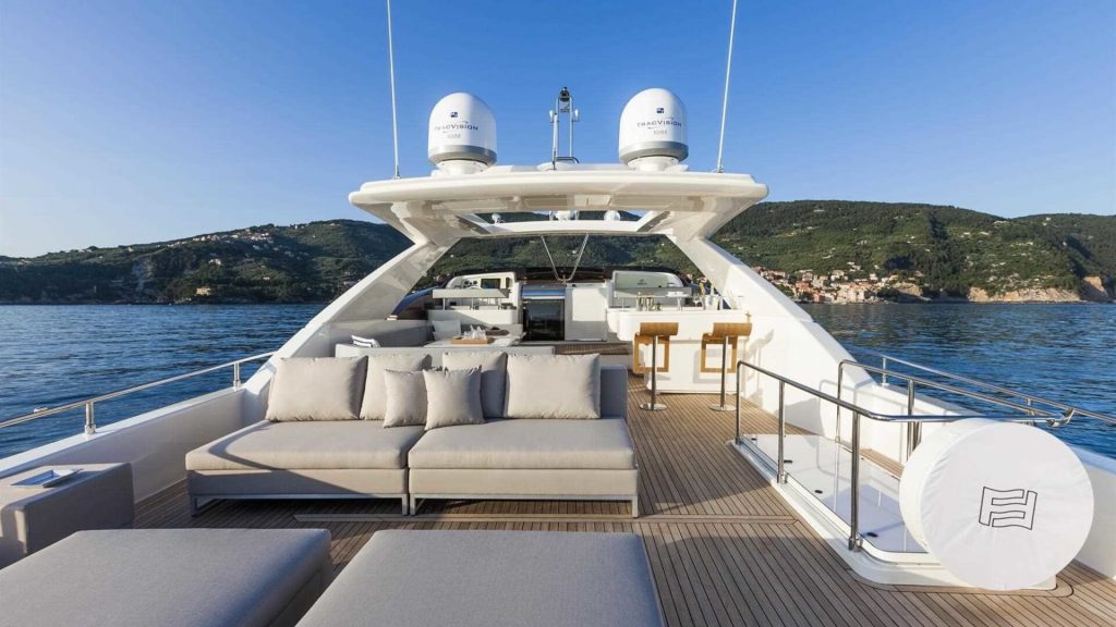 feretti iva yacht charter main deck view