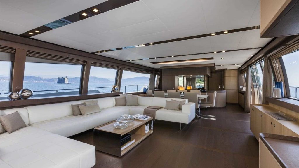 feretti iva yacht charter main salon