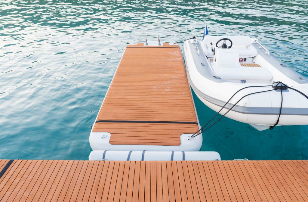 hunky dory yacht charter swimming platform & rib