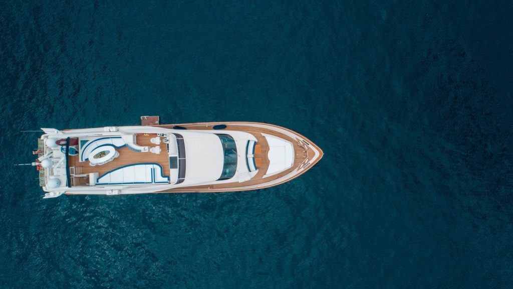 lady mura yacht charter view from above