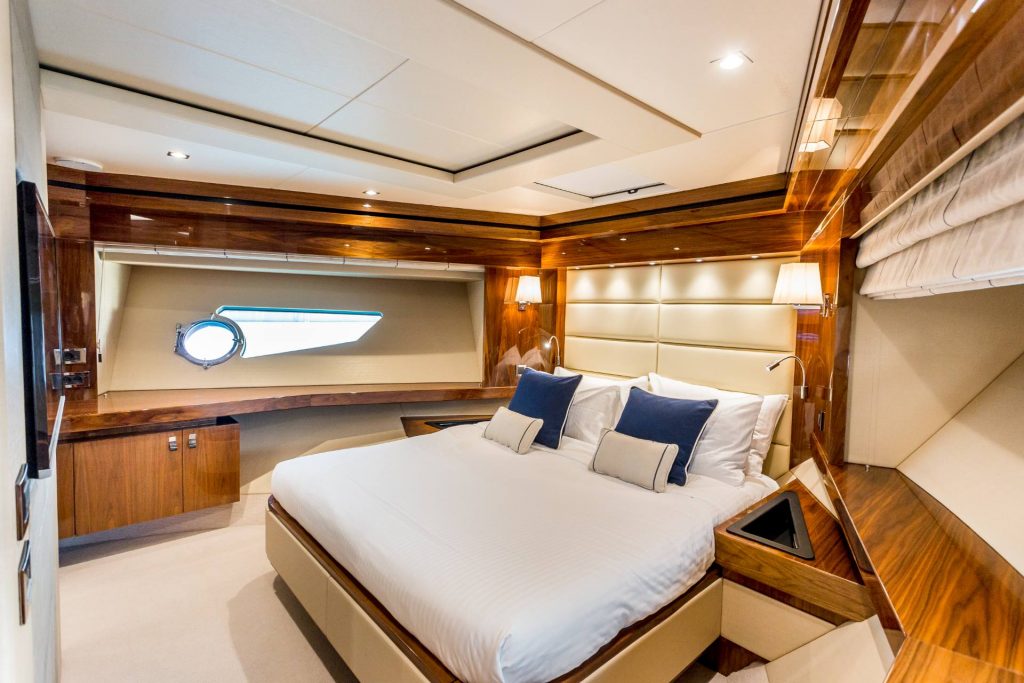 stardust yacht charter vip bedroom