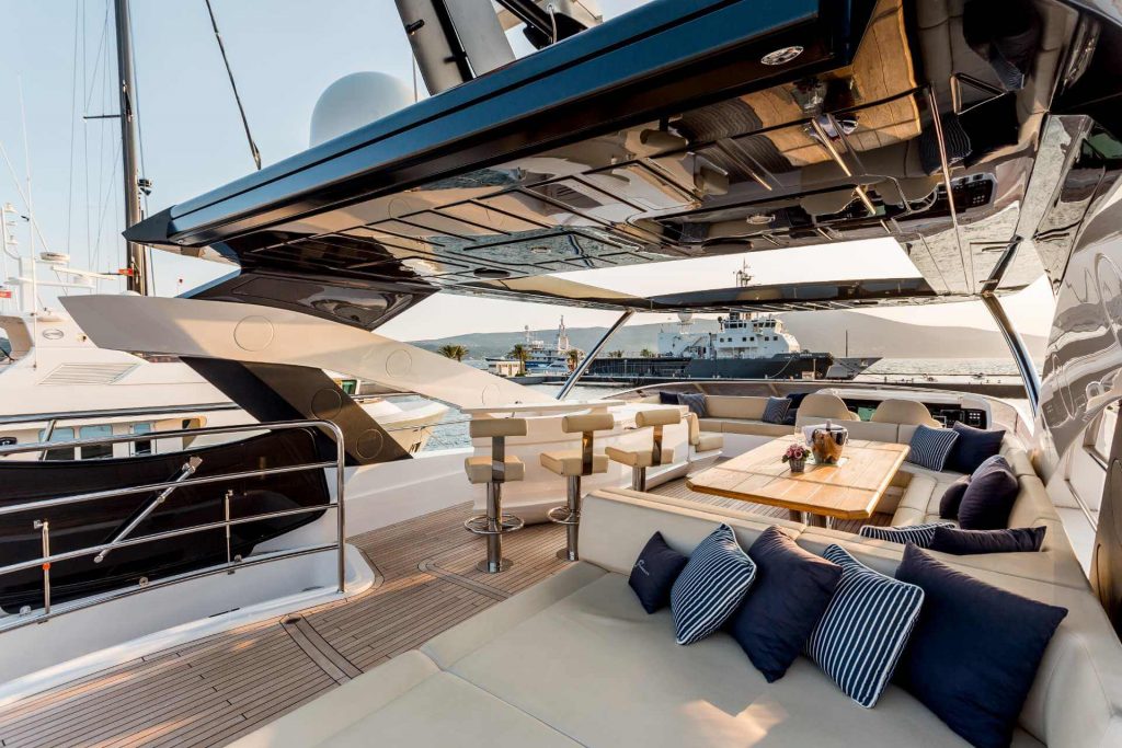 stardust yacht charter upper deck