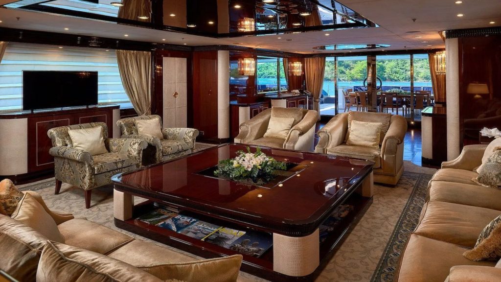 reve dor yacht charter main salon