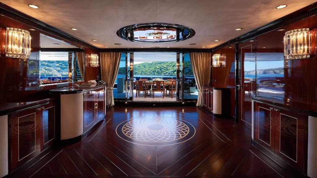 reve dor yacht charter main salon entrance