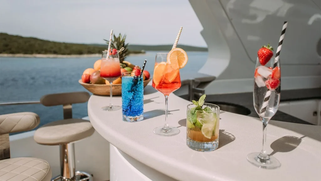 artemy yacht charter sundeck bar