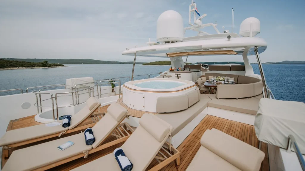 artemy yacht charter sundeck view