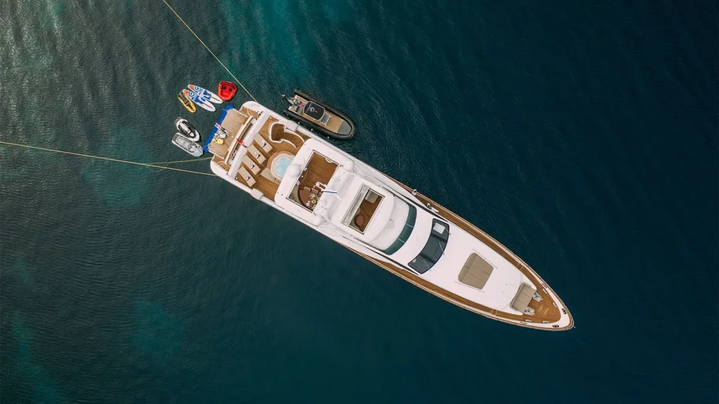 artemy yacht charter view from above