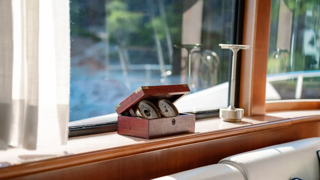 imagine yacht charter details in the salon