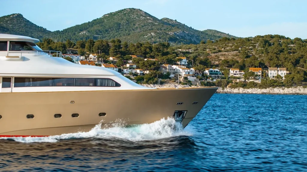 imagine yacht charter front side view