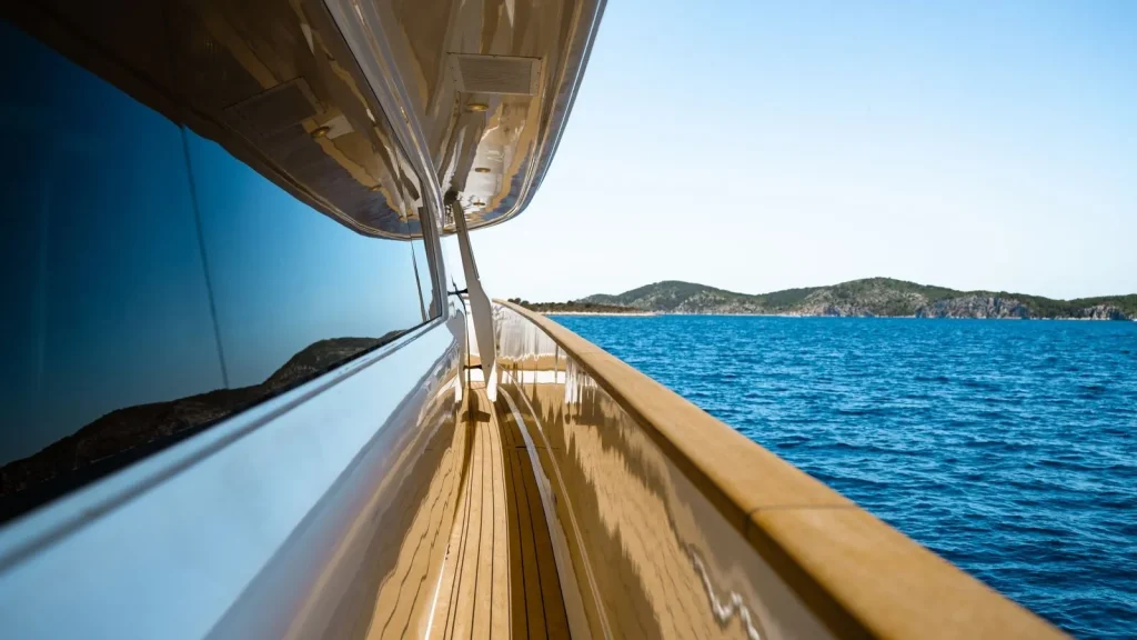 imagine yacht charter side walkways