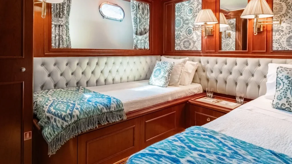 imagine yacht charter twin cabin view