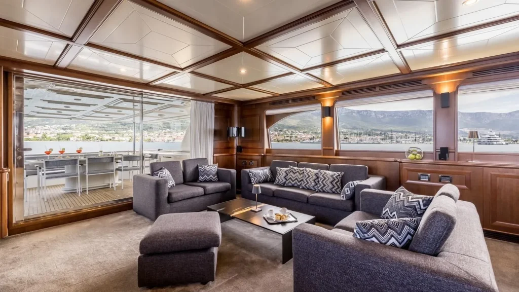 klobuk yacht charter main salon view