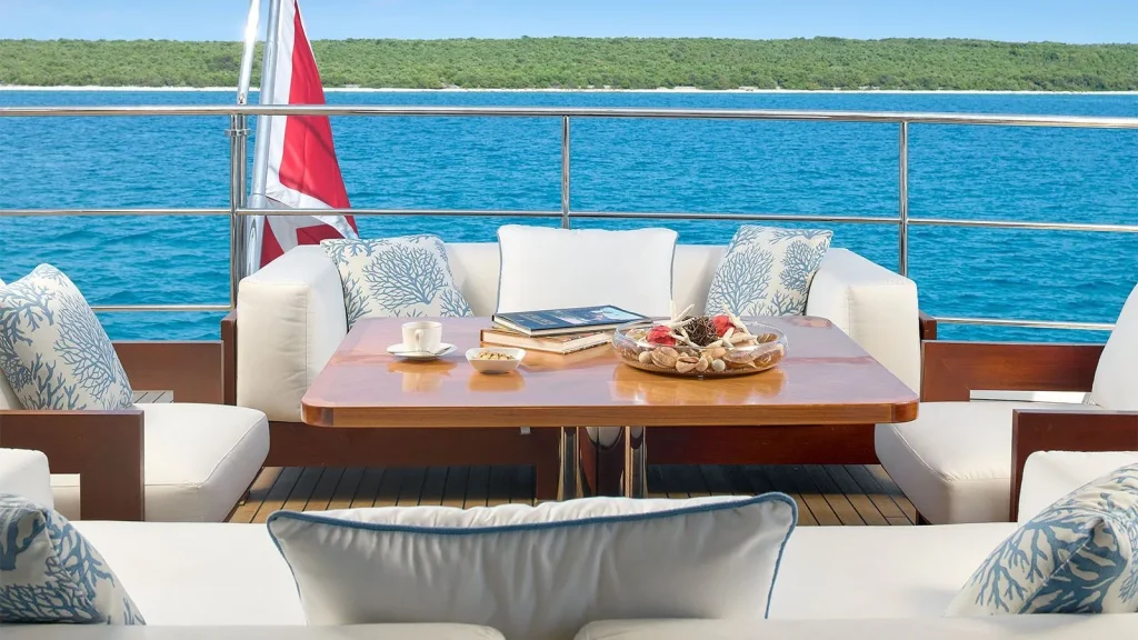 lady mrd yacht charter bridge deck aft