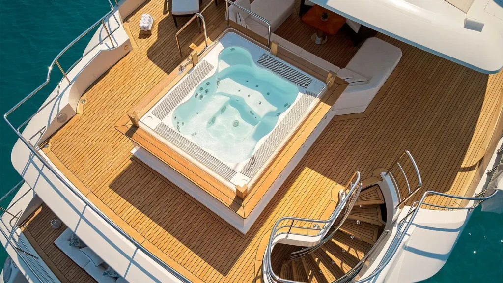 lady mrd yacht charter jacuzzi aerial