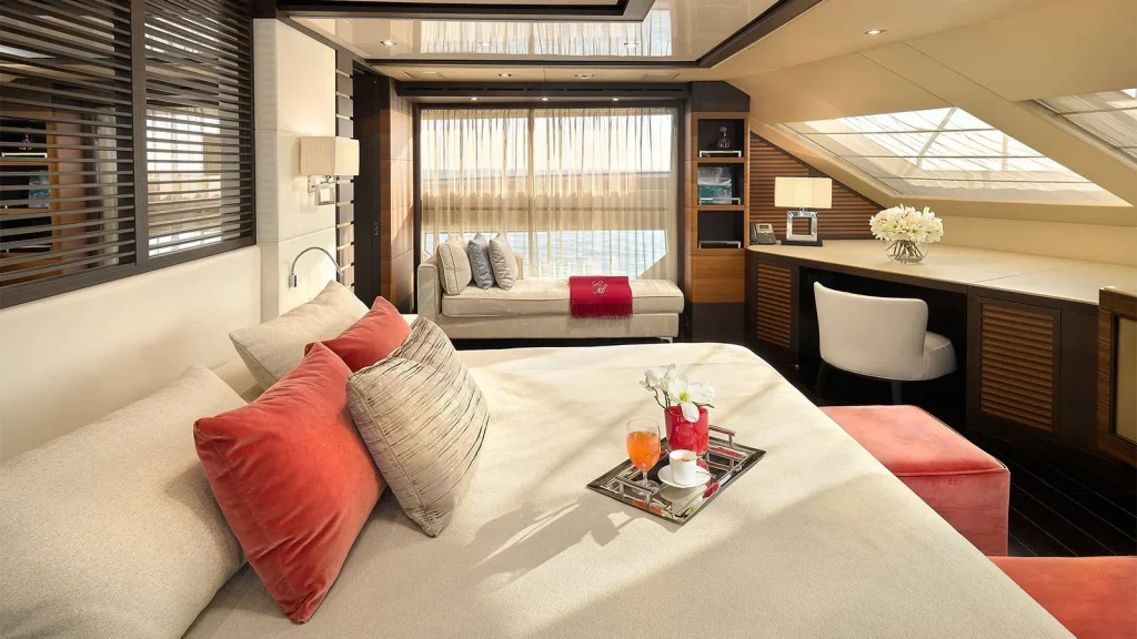 lady mrd yacht charter master suite view