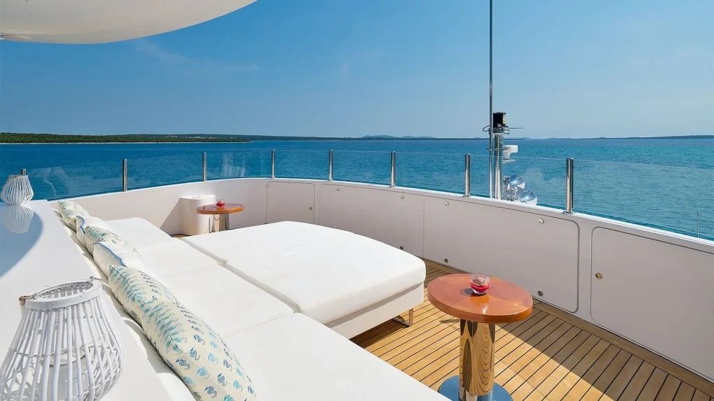 lady mrd yacht charter sundeck aft lounge