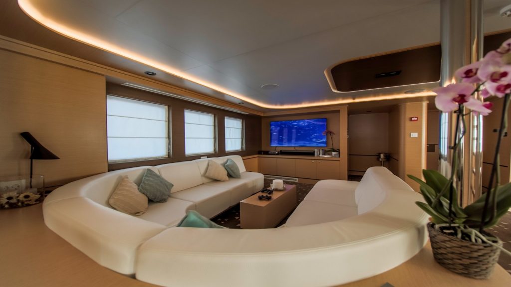 aiaxaia yacht charter tv lounge