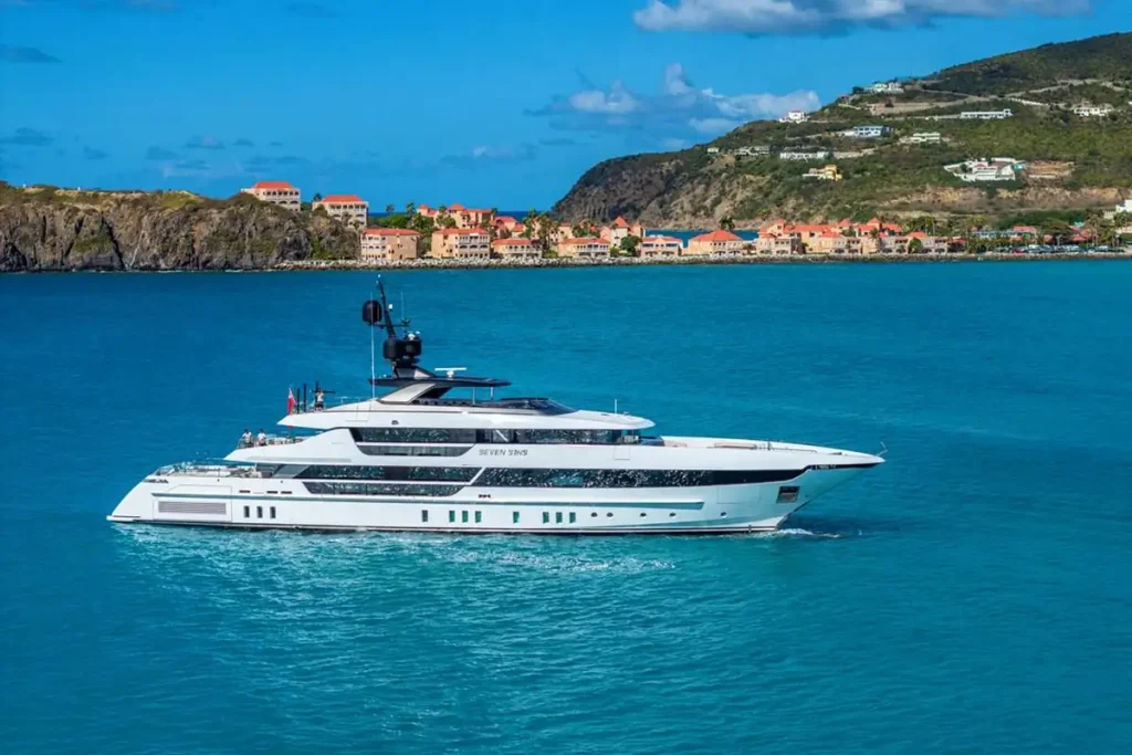 seven sins yacht charter starboard side