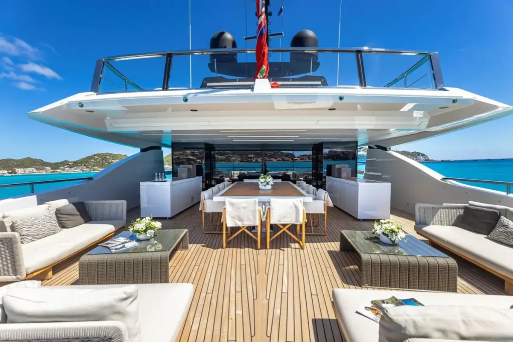 seven sins yacht charter upper deck aft