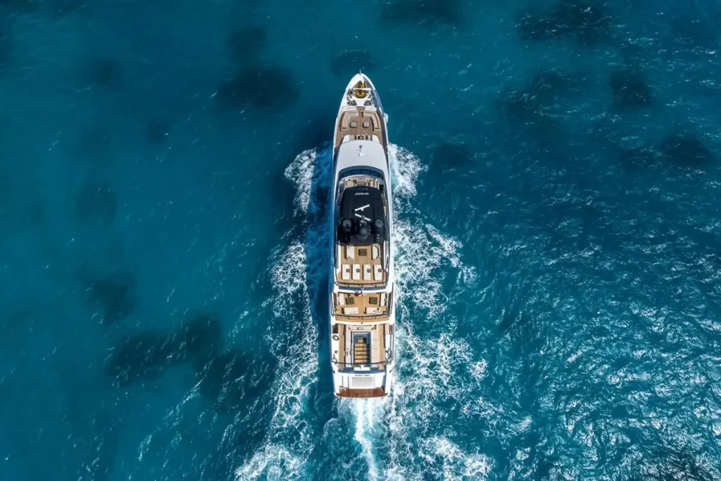 seven sins yacht charter view from above