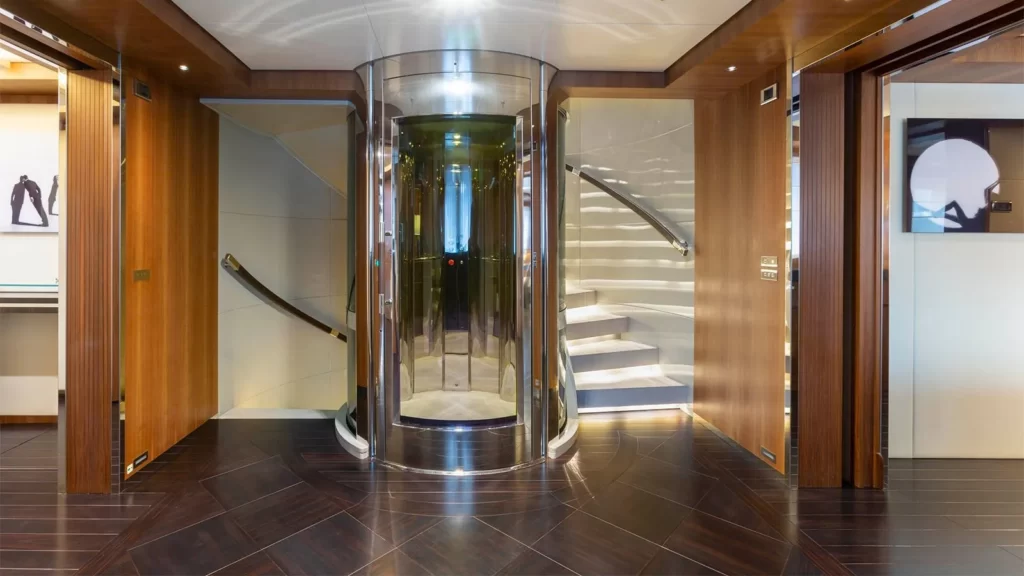 taleya yacht charter elevator
