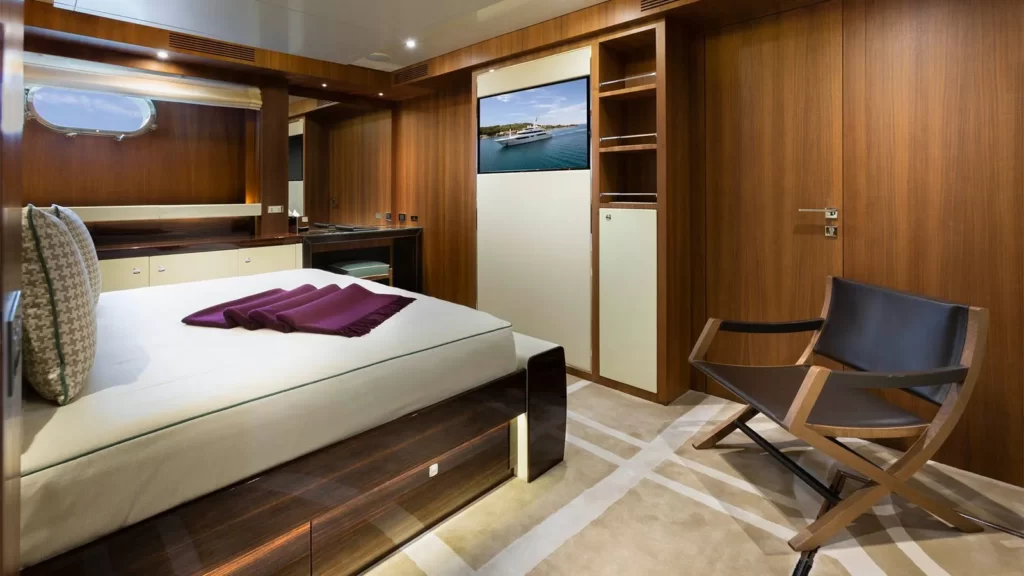 taleya yacht charter lower deck cabin