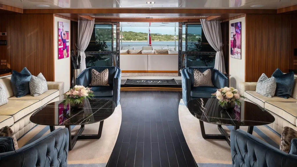 taleya yacht charter main deck salon area